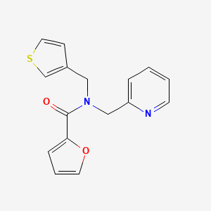 molecular formula C16H14N2O2S B2697006 N-(pyridin-2-ylmethyl)-N-(thiophen-3-ylmethyl)furan-2-carboxamide CAS No. 1235389-51-1