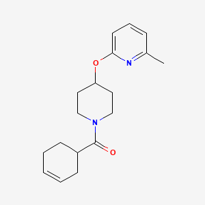 molecular formula C18H24N2O2 B2697019 环己-3-烯-1-基(4-((6-甲基吡啶-2-基)氧基哌啶-1-基)甲酮 CAS No. 1797597-34-2