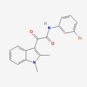 N-(3-bromophenyl)-2-(1,2-dimethyl-1H-indol-3-yl)-2-oxoacetamide