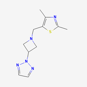 2-{1-[(2,4-dimethyl-1,3-thiazol-5-yl)methyl]azetidin-3-yl}-2H-1,2,3-triazole