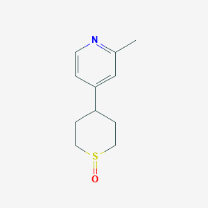 2-Methyl-4-(1-oxo-hexahydro-thiopyran-4-yl)-pyridine