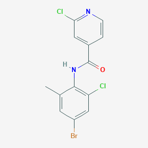 molecular formula C13H9BrCl2N2O B2697098 N-(4-溴-2-氯-6-甲基苯基)-2-氯吡啶-4-羧酰胺 CAS No. 1209816-47-6