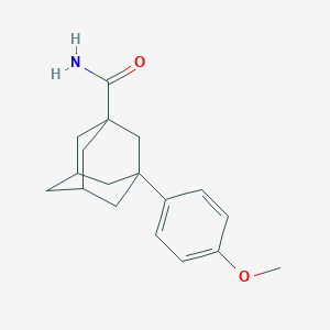 molecular formula C18H23NO2 B269710 3-(4-Methoxyphenyl)-1-adamantanecarboxamide 