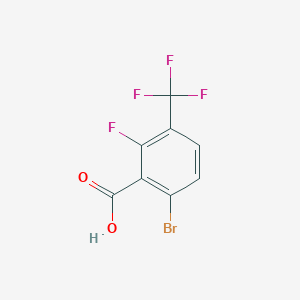 molecular formula C8H3BrF4O2 B2697104 6-bromo-2-fluoro-3-(trifluoromethyl)benzoic Acid CAS No. 1026962-68-4