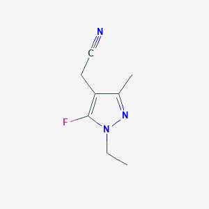 2-(1-Ethyl-5-fluoro-3-methyl-1H-pyrazol-4-yl)acetonitrile