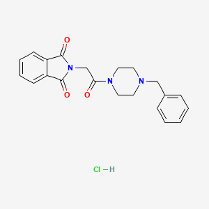 2-(2-(4-Benzylpiperazin-1-yl)-2-oxoethyl)isoindoline-1,3-dione hydrochloride