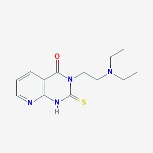 molecular formula C13H18N4OS B2697143 3-(2-(二乙基氨基)乙基)-2-硫代-2,3-二氢嘧啶-4(1H)-酮 CAS No. 896707-60-1