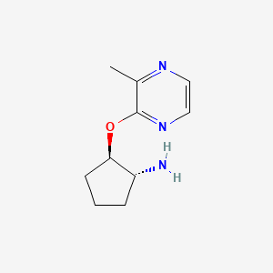 (1R,2R)-2-(3-Methylpyrazin-2-yl)oxycyclopentan-1-amine