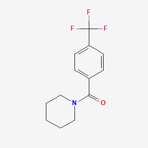 molecular formula C13H14F3NO B2697162 1-[4-(Trifluoromethyl)benzoyl]piperidine CAS No. 411209-38-6