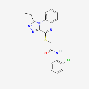 N-(2-Chloro-4-methylphenyl)-2-({1-ethyl-[1,2,4]triazolo[4,3-A]quinoxalin-4-YL}sulfanyl)acetamide