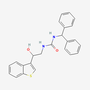 1-Benzhydryl-3-(2-(benzo[b]thiophen-3-yl)-2-hydroxyethyl)urea