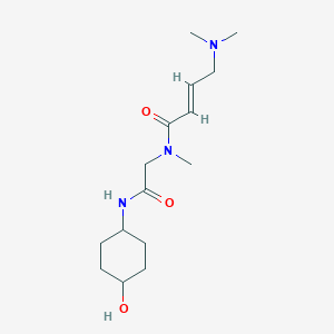 (E)-4-(Dimethylamino)-N-[2-[(4-hydroxycyclohexyl)amino]-2-oxoethyl]-N-methylbut-2-enamide