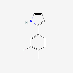 molecular formula C11H10FN B2697180 2-(3-Fluoro-4-methylphenyl)pyrrole CAS No. 2096453-78-8