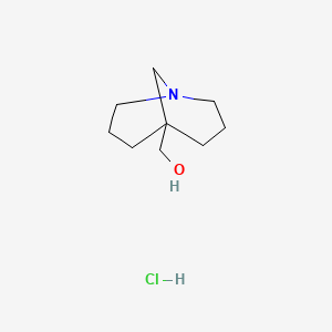 molecular formula C9H18ClNO B2697203 {1-Azabicyclo[3.3.1]nonan-5-yl}methanol hydrochloride CAS No. 2094338-97-1