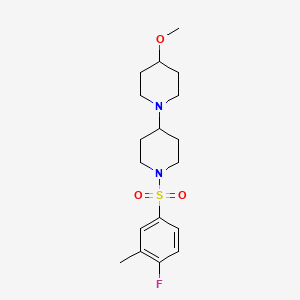 1'-(4-Fluoro-3-methylbenzenesulfonyl)-4-methoxy-1,4'-bipiperidine