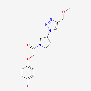2-(4-fluorophenoxy)-1-{3-[4-(methoxymethyl)-1H-1,2,3-triazol-1-yl]pyrrolidin-1-yl}ethan-1-one