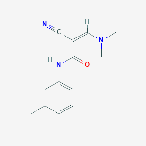 (2Z)-2-cyano-3-(dimethylamino)-N-(3-methylphenyl)prop-2-enamide
