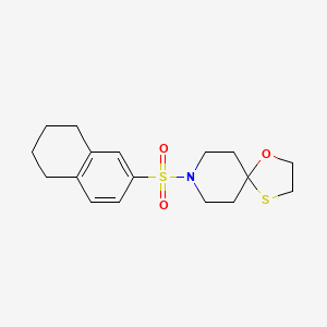 8-((5,6,7,8-Tetrahydronaphthalen-2-yl)sulfonyl)-1-oxa-4-thia-8-azaspiro[4.5]decane