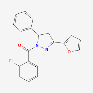 1-(2-chlorobenzoyl)-3-(furan-2-yl)-5-phenyl-4,5-dihydro-1H-pyrazole