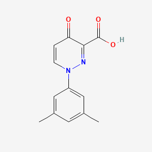 molecular formula C13H12N2O3 B2697305 1-(3,5-二甲基苯基)-4-氧代-1,4-二氢吡啶并[3,4-d]嘧啶-3-羧酸 CAS No. 937670-77-4