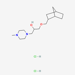 1-((1R,4S)-bicyclo[2.2.1]heptan-2-ylmethoxy)-3-(4-methylpiperazin-1-yl)propan-2-ol dihydrochloride