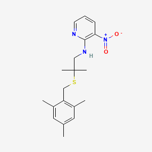 N-{2-[(mesitylmethyl)sulfanyl]-2-methylpropyl}-3-nitro-2-pyridinamine