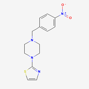 1-[(4-Nitrophenyl)methyl]-4-(1,3-thiazol-2-yl)piperazine