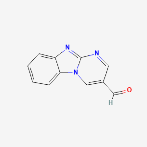 molecular formula C11H7N3O B2697349 苯并[4,5]咪唑并[1,2-A]嘧啶-3-甲醛 CAS No. 1253696-36-4