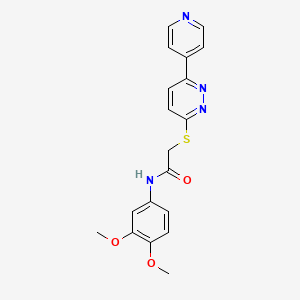 N-(3,4-dimethoxyphenyl)-2-{[6-(pyridin-4-yl)pyridazin-3-yl]sulfanyl}acetamide