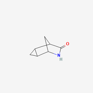 molecular formula C7H9NO B2697396 6-氮杂三环[3.2.1.0,2,4]辛-7-酮 CAS No. 1622444-61-4