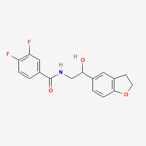 molecular formula C17H15F2NO3 B2697397 N-(2-(2,3-dihydrobenzofuran-5-yl)-2-hydroxyethyl)-3,4-difluorobenzamide CAS No. 1421508-82-8