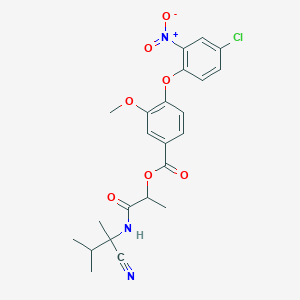 1-[(1-Cyano-1,2-dimethylpropyl)carbamoyl]ethyl 4-(4-chloro-2-nitrophenoxy)-3-methoxybenzoate