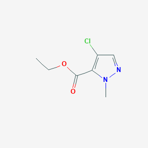 molecular formula C7H9ClN2O2 B2697412 ethyl 4-chloro-1-methyl-1H-pyrazole-5-carboxylate CAS No. 400877-55-6