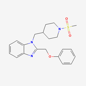 1-((1-(methylsulfonyl)piperidin-4-yl)methyl)-2-(phenoxymethyl)-1H-benzo[d]imidazole