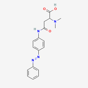 molecular formula C18H20N4O3 B2697438 (Z)-2-(二甲基氨基)-4-氧代-4-((4-(苯基重氮基)苯基)氨基)丁酸 CAS No. 1048016-21-2
