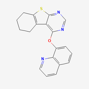 4-Quinolin-8-yloxy-5,6,7,8-tetrahydro-[1]benzothiolo[2,3-d]pyrimidine