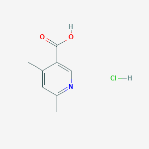 molecular formula C8H10ClNO2 B2697468 4,6-Dimethylnicotinic acid hydrochloride CAS No. 100959-29-3; 22047-86-5