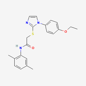 N-(2,5-dimethylphenyl)-2-((1-(4-ethoxyphenyl)-1H-imidazol-2-yl)thio)acetamide