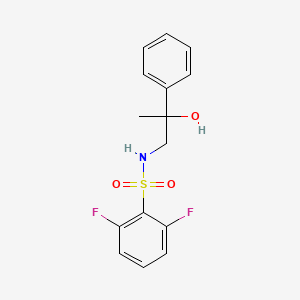 molecular formula C15H15F2NO3S B2697479 2,6-二氟-N-(2-羟基-2-苯基丙基)苯磺酰胺 CAS No. 1351641-59-2