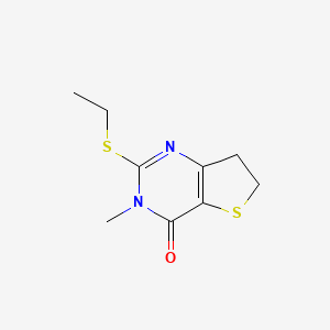2-Ethylsulfanyl-3-methyl-6,7-dihydrothieno[3,2-d]pyrimidin-4-one