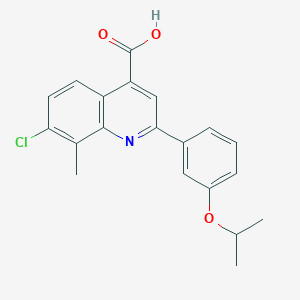 7-Chloro-2-(3-isopropoxyphenyl)-8-methylquinoline-4-carboxylic acid