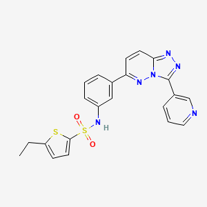 5-ethyl-N-(3-(3-(pyridin-3-yl)-[1,2,4]triazolo[4,3-b]pyridazin-6-yl)phenyl)thiophene-2-sulfonamide