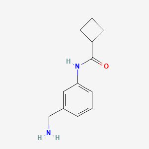 N-[3-(aminomethyl)phenyl]cyclobutanecarboxamide