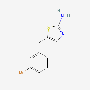 5-[(3-Bromophenyl)methyl]-1,3-thiazol-2-amine