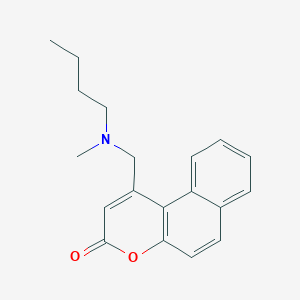 1-((butyl(methyl)amino)methyl)-3H-benzo[f]chromen-3-one