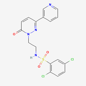 2,5-dichloro-N-(2-(6-oxo-3-(pyridin-3-yl)pyridazin-1(6H)-yl)ethyl)benzenesulfonamide