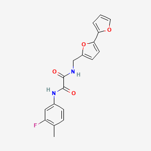 N-({[2,2'-bifuran]-5-yl}methyl)-N'-(3-fluoro-4-methylphenyl)ethanediamide