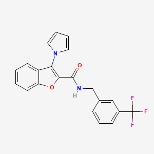 3-(1H-pyrrol-1-yl)-N-[3-(trifluoromethyl)benzyl]-1-benzofuran-2-carboxamide