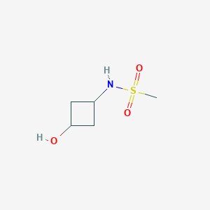 molecular formula C5H11NO3S B2697560 N-(3-羟基环丁基)甲磺酰胺 CAS No. 1480396-53-9