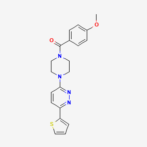 (4-Methoxyphenyl)(4-(6-(thiophen-2-yl)pyridazin-3-yl)piperazin-1-yl)methanone